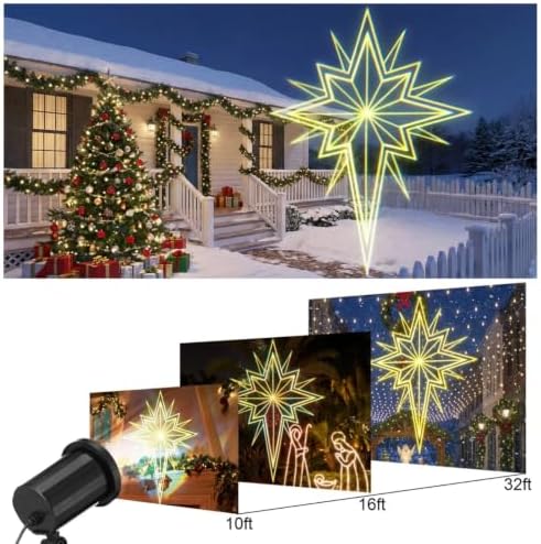 Bethlehem Star Christmas Projector Light, Waterproof 180° - Image 5