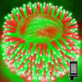 LAMPHOME Red and Green Christmas Lights, 66ft 200 LED String Lights,16 Modes Twinkle Fairy Light Plug in Waterproof for Indoor Outdoor,Christmas Tree Light for Holiday,Wedding Party,Xmas Decor by ULL