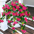 Artificial Bougainvillea Flowers Fake Summer Plants for Outdoor Outside by KAFDY