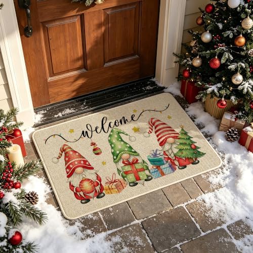 Hexagram Christmas Doormat 17x29 Inch, Christmas Doormat Outdoor - Image 4