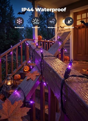 Minetom Halloween String Lights Outdoor 100 Count 20 Feet Incandescent Bulb - Image 6