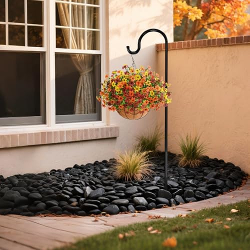 INQCMY Artificial Flowers for Outdoors Fall Hanging Baskets UV Resistant - Image 6