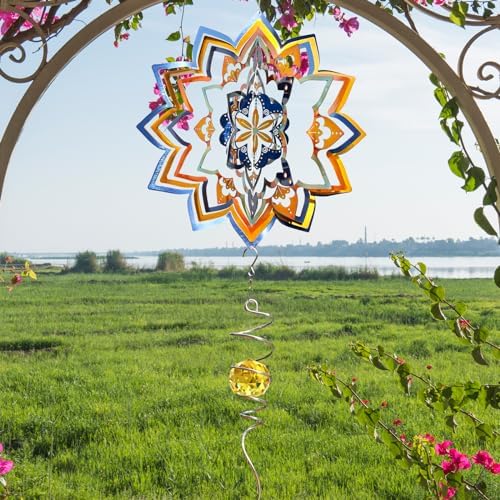 Wind Spinner Mandala Starry Sky Design, Mandala Decoration & Gift - Image 3