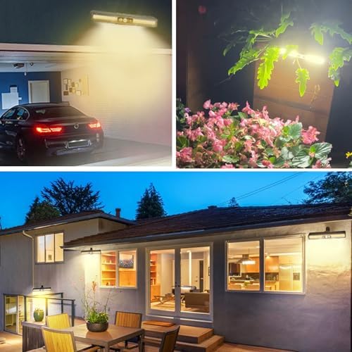Clip On Solar Lights Outdoor with PIR Motion Sensor (Black ,2 Pack ,3000K) - Image 6