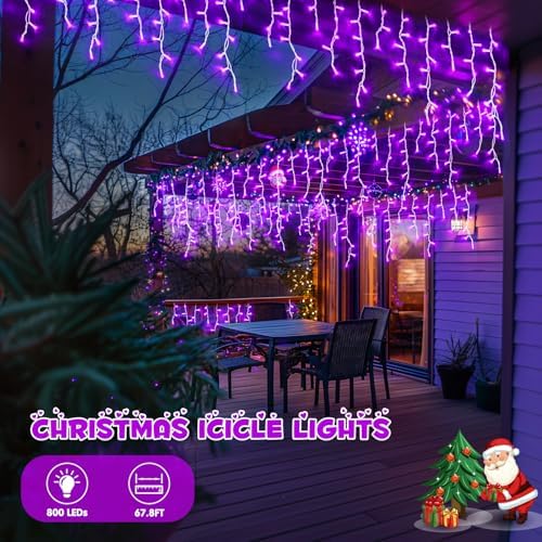 JMEXSUSS Purple Halloween Lights Outdoor, 800 LED - Image 7