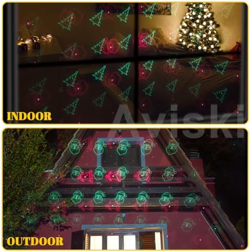 Christmas Laser Lights, Outdoor Garden Laser Lights Projector Decorations with Moving RGB Waterproof for Christmas Holiday Party - Image 6