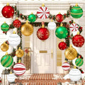 Huwena 24 Pcs Christmas Hanging Ornaments, Porch Decor, Delicate Style by Huwena