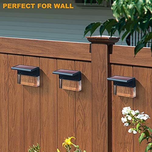 DenicMic Solar Deck Lights LED Waterproof Solar Step Lights Outdoor 6 Pack - Image 2