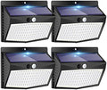 Solar Outdoor Lights, [138 LED/4 Packs] Solar Motion Sensor Security Lights with 3 Lighting Modes Solar Wall Lights Waterproof Solar Powered Lights for Garden Fence Yard Deck Garage by Peasur
