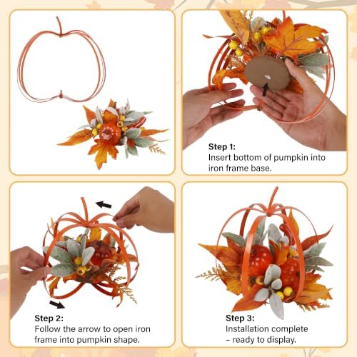 winemana Fall Centerpieces for Tables Thanksgiving Tabletop Decorations - Image 4