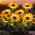 GIGALUMI Solar Sunflower Decor, 2 Pack LED Sunflower Gifts for Women by GIGALUMI