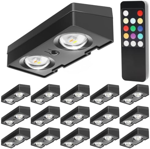 VOLISUN Solar Fence Lights with Remote Control 16 Pack, 50 LM Fence Lights by VOLISUN