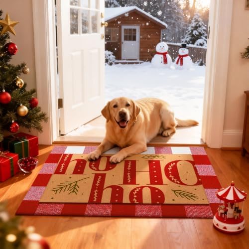 Tinideya 2 23.6 X 35.4 Inches Santa Hohoho Red Brown - Image 4