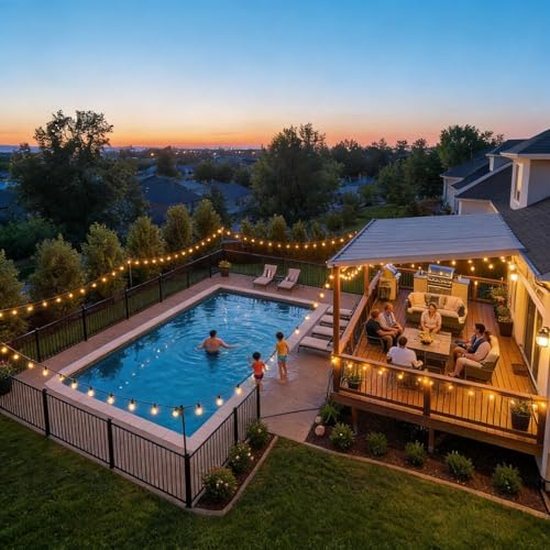 RTTY 200 FT Outdoor String Lights Waterproof, Outside Patio Light 104 Bulbs - Image 6