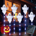 6 Pack Solar Halloween Ghosts Outdoor Decorations, Solar Halloween Lights Outdoor Waterproof, Pathway Lights for Outside Garden Patio Yard Lawn Party Walkway Grave Ghost Decor by Xingpold