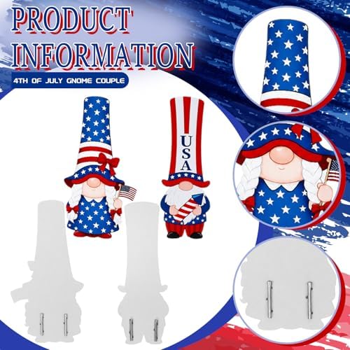 Geelin 2 Pack Fall Thanksgiving Metal Garden Stakes,Gnome - Image 3
