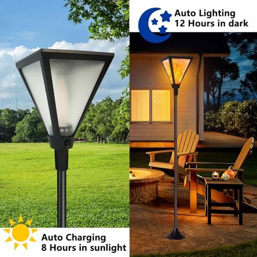 Flickering Flame Solar Torch Lights with 61"Extra-Tall & Super Larger Size - Image 3