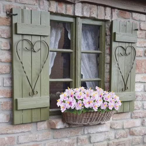 2 Pcs Artificial Outdoor Flowers Realistic Silk Fake Hibiscus Tropical Flowers Spring Summer Decoration UV Resistant Faux Plants for Outdoors Planters Outside Porch Patio Yard Garden Purple - Image 4