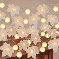 3 Pack Fall Garland with Pumpkin Lights Total 19.5Ft 60LED String Lights by TURNMEON