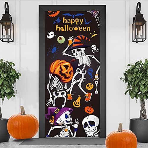 Breling 72x30 Inch Halloween Door Cover Decorations, Skeletons Style by Breling
