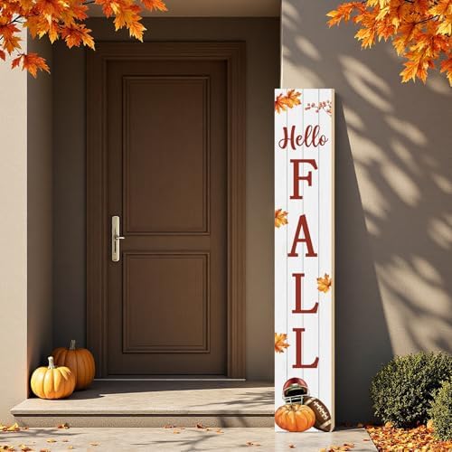 Fall Porch Decor Outdoor Autumn Thanksgiving Wooden Porch Sign 46.8 Inch - Image 7