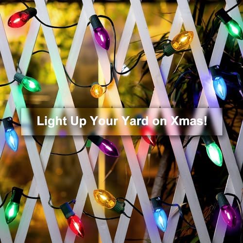 C9 Christmas Pathway Lights Outdoor, 24.2FT 20 LED Christmas Lights, 2 Pack - Image 6