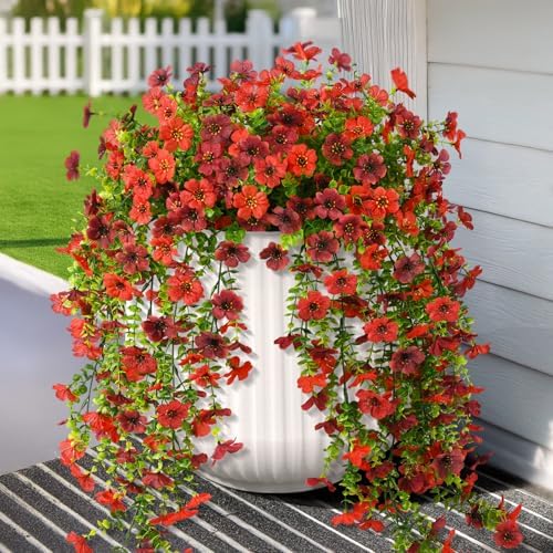 Hommyea Artificial Fake Fall Flowers Plants for Outdoors Mums Home Decor by HommyeaArtificialFlowers