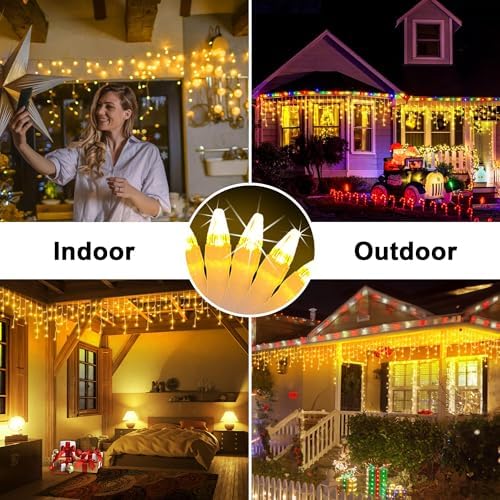 66FT 670 LED Christmas Lights 148 Ice Drops, 12 Modes with Timer, Memory - Image 3