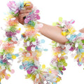 Easter Garland Decor,50Ft Glitter Tinsel Spring Garland Decorations for Tree Mantle Bedroom Office Classroom Party Indoor Outdoor Holiday Home Pink Yellow Blue Green White by brand