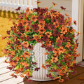 INQCMY Artificial Fall Hanging Flowers for Outdoors Patio Yard Decoration by INQCMYPlantRack