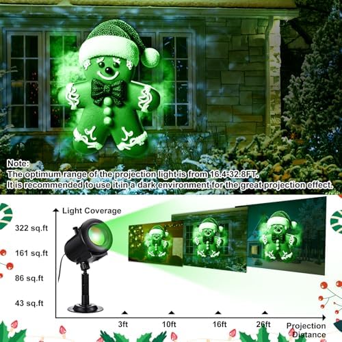 Aurelema Christmas Halloween Projector Lights 3D Dynamic - Image 4