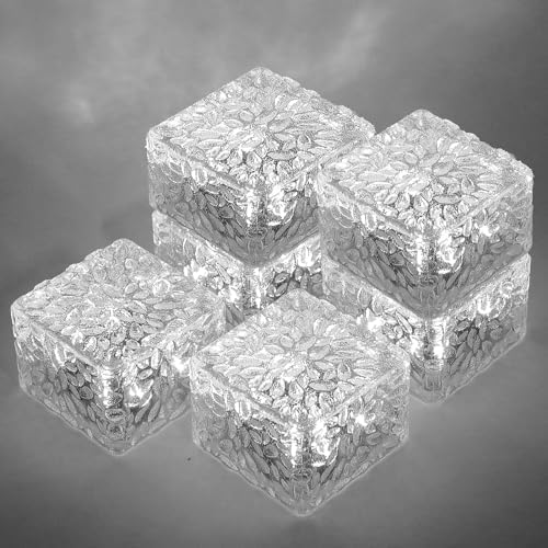 MLKNK Solar Brick Lights-Outdoor Solar Lights for Yard 6 Pack Garden Decor by MLKNK