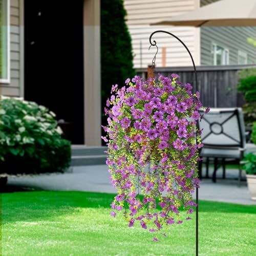 ZFProcess Artificial Fake Hanging Flowers Plants for Outdoor Spring Decor - Image 6