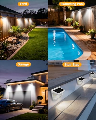 Aootek Solar Motion Sensor Lights Outdoor 120 LEDs, White, 2 Pack - Image 7