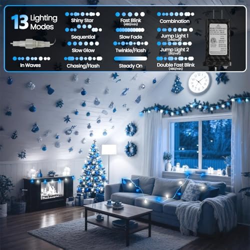 Connectable 43FT 100LED Globe String Lights Indoor, Classroom Lights - Image 3