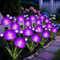 Solar Garden Lights, 8 Pack Solar Purple Swaying Firefly Lights with Flowers, Waterproof Purple Halloween Flowers Light Outdoor for Garden Patio Yard Fall Decoration, Gifts for Women Mother's Day by MRHEPHAESTUS