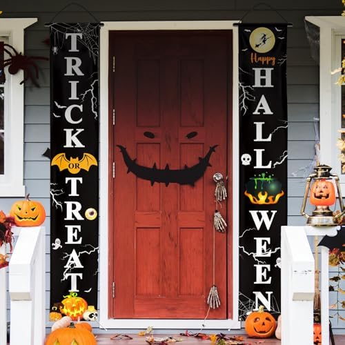 71 x 12 Inch Lighted Happy Halloween Trick-or-Treat Door Banner Decorations - Image 6