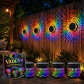 Solar Mandala Lights Outdoor wall 4 Pack Seven Color Projector by Unknown