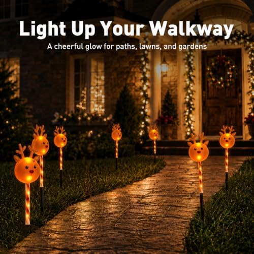 Solar Christmas Lights Outdoor, Yard Decor for Garden, Lawn and Pathway - Image 3