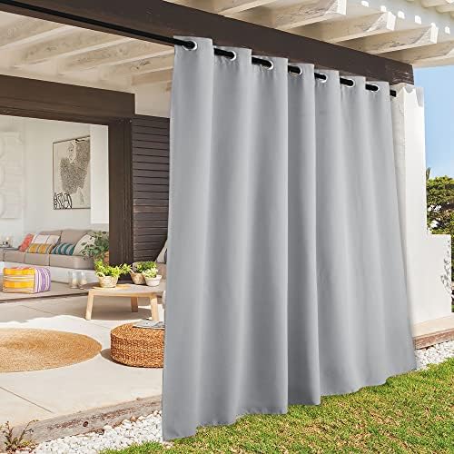 RYB HOME Extra Wide Outdoor Curtains for Patio Waterproof Privacy by RYBHOME