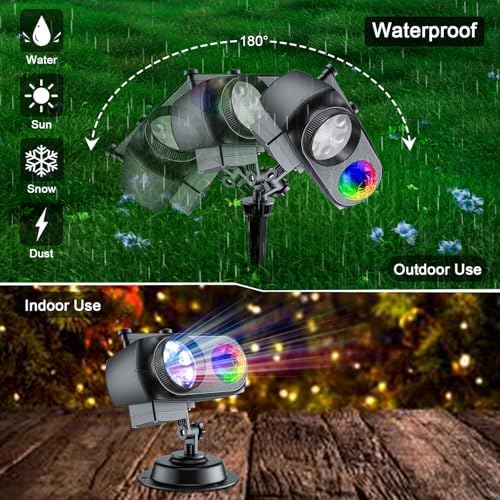 Halloween Projector Lights Outdoor 2026 Upgraded, 4/6/8 Patterns Adjustable - Image 6
