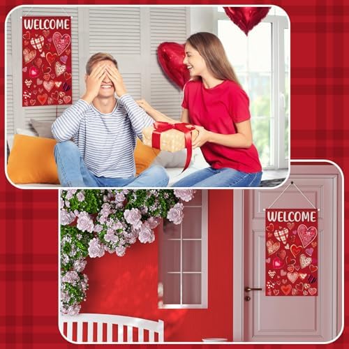 Tegeme 3 Pcs Happy St Patricks Door Decorations Easter Door Banner Hanger Sign Easter Hanging Flag Ornaments for Holiday Party Indoor Outdoor Decor 11.8 x 19.7 Inch - Image 4