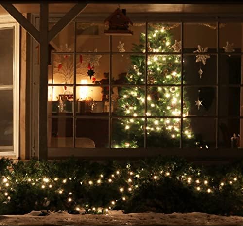 LAMPHOME Christmas Lights 150 Count Mini Clear Valentines Lights 31.9ft White Wire Christmas Tree String Lights for Outdoor Indoor Christmas Decorations Wedding Valentines Day Decor,UL Certified - Image 7