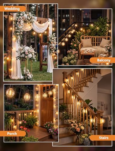 25Ft G40 LED Outdoor String Lights Waterproof with 27 Shatterproof Bulbs - Image 5