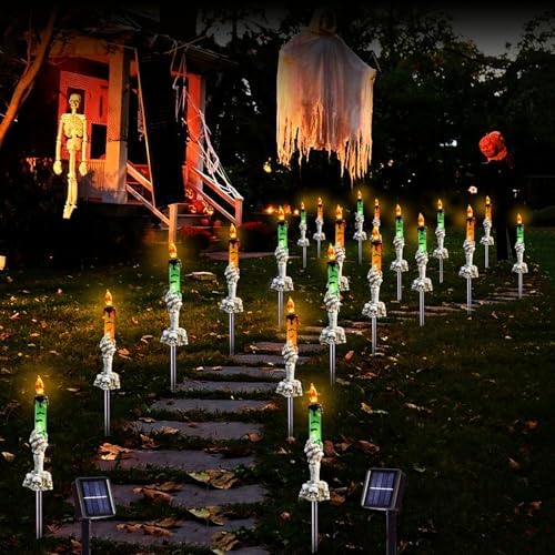 Halloween Decorations Outdoor, Solar Pathway Lights, 20 Pack - Image 2