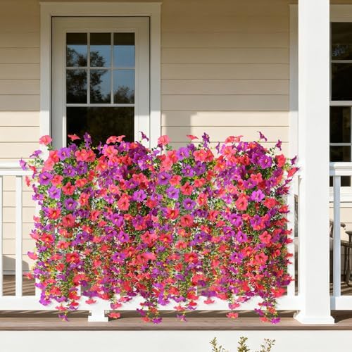INQCMY Artificial Fake Flowers Plants for Outdoor Spring Summer Decoration - Image 4