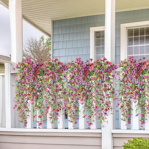 Artificial Fake Hanging Flowers Plants for Outdoor Spring Summer Decoration - Image 4