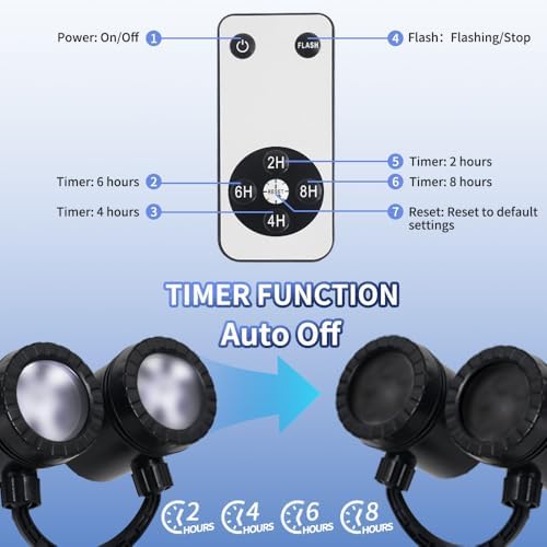 Christmas Projector Lights Outdoor,Double Head Snowflake Led Lights Waterproof,Landscape Decorative Lighting Projection Lamp for New Year, Birthdays,Xmas Holiday,Wedding Indoor Garden Patio - Image 5