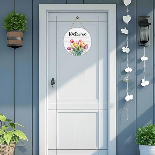 Spring Decorations for Home Spring Door Decor Mason Jar Tulip Wall Decor - Image 3