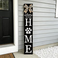 Foutcheou Welcome to Our Home Front Door Sign, 47"X8", Black by Unknown